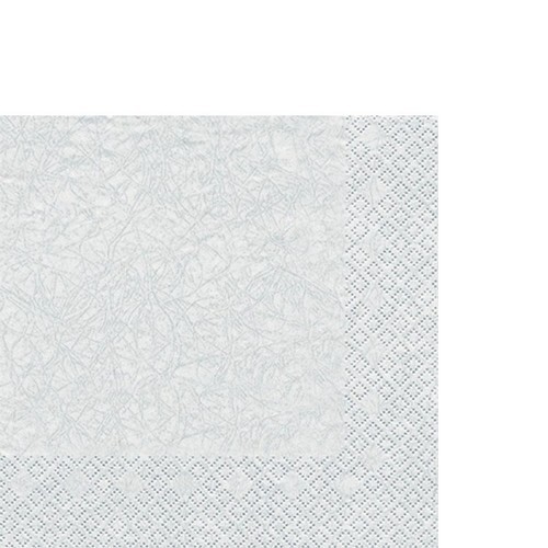 20 small cocktail napkins Modern Colours white - white 25x25cm