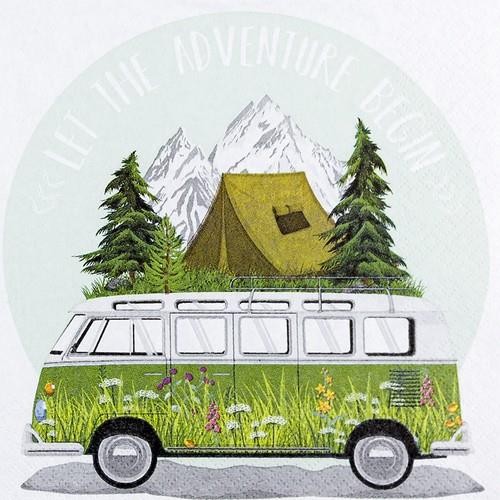 20 napkins Adventure - On the adventure 33x33cm