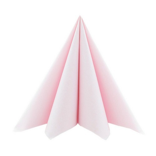 12 Napkins Linclass Airlaid Uni light pink 40x40cm