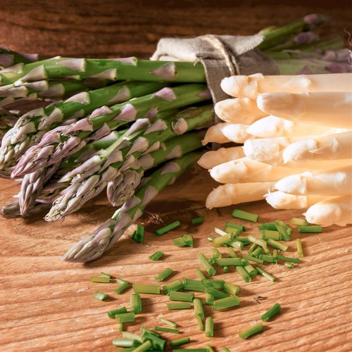 20 Servietten Fresh Asparagus - Verschiedene Spargelsorten 33x33cm
