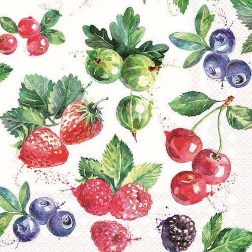 20 napkins Sweet Fruits - Sweet fruits 33x33cm