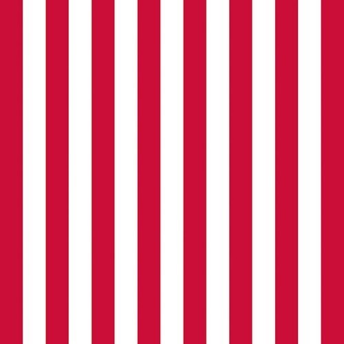 20 Servietten Stripes red - Streifen rot/weiß 33x33cm