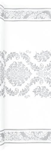 Tischläufer Elegant silver - Muster silber 490x40cm