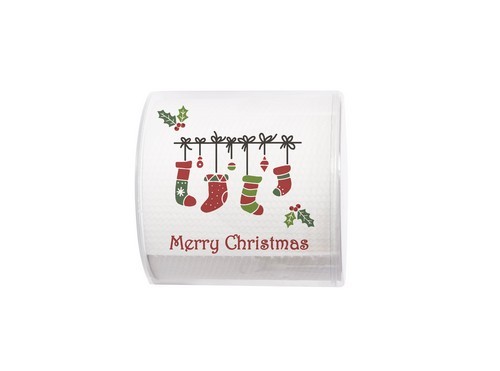 Toilettenpapier Rolle Xmas Stockings - Weihnachtssocken 3-lagig