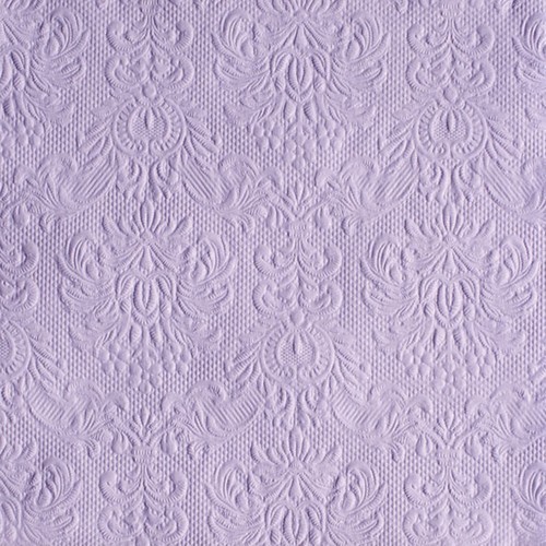 15 geprägte Servietten Elegance lavender 33x33cm