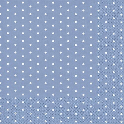 20 Servietten Mini Dots light blue - Mini-Punkte hellblau 33x33cm
