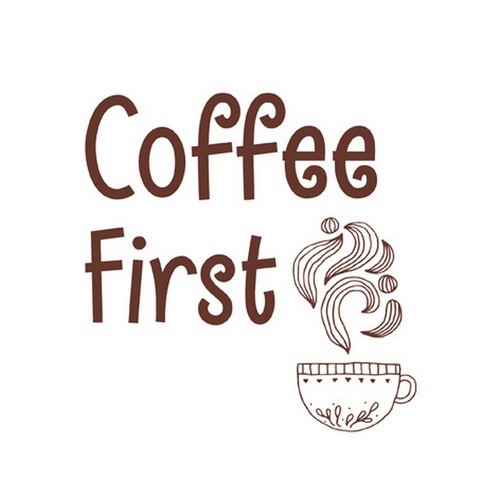 20 Servietten Coffee First - Zuerst Kaffee 33x33cm