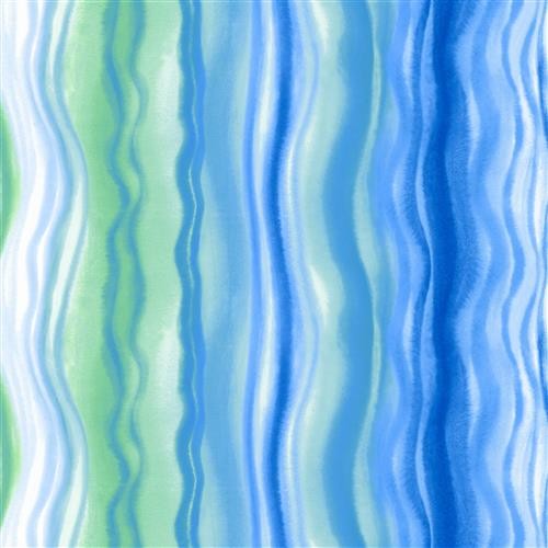 20 Cocktailservietten Blue Waves – Blaue Wellen 24x24cm