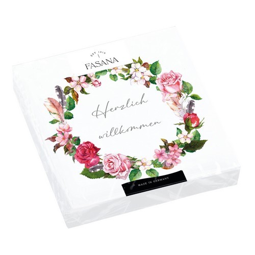 20 Napkins Wreath Welcome - Welcome to the Rosary 33x33cm