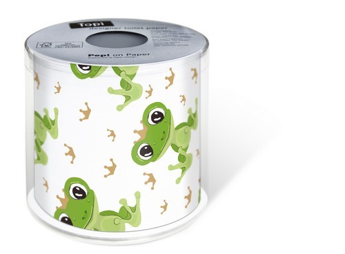 Toilettenpapier Rolle Frog Prince - Kronen vom Froschprinz 3-lagig