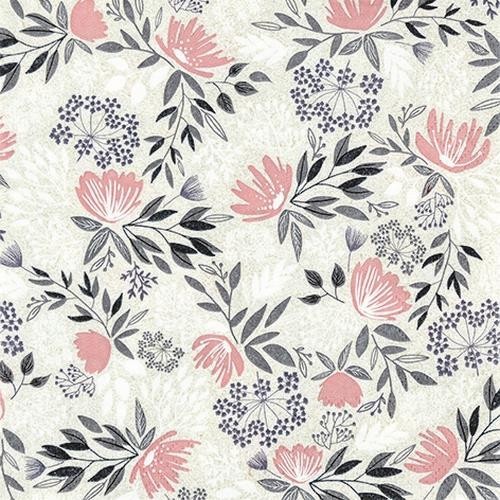 20 Servietten Floral Pattern Bohemian - Blumenflair soft 33x33cm