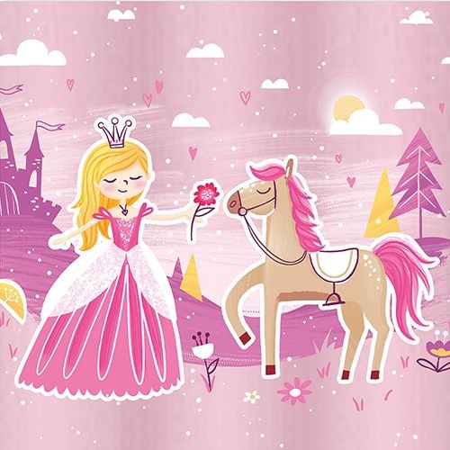 20 Servietten Fairytale Princess – Prinzessin & Pferd 33x33cm