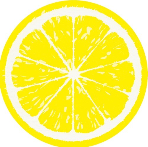 12 Servietten gestanzt Lemon - Form der Zitrone 33x33cm