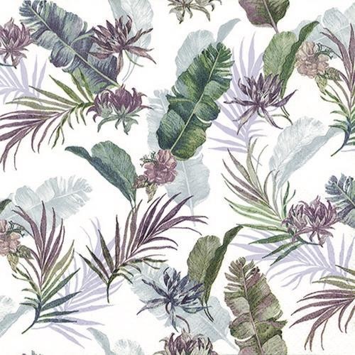 20 napkins Tropical Dream Tropical leaves falling 33x33cm