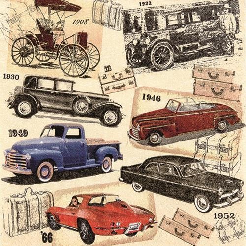 20 Napkins Classic Cars - Vintage 33x33cm