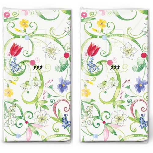 2x 10 Taschentücher Floral pattern - Blumenmuster