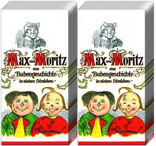 2x 10 handkerchiefs Max and Moritz