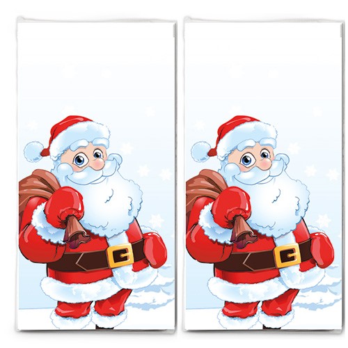 2x 10 Taschentücher Santa for Christmas - Santa in Weihnachtsstimmung