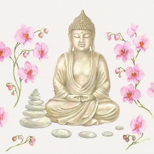 20 Servietten Buddha – Vollkommene Entspannung 33x33cm