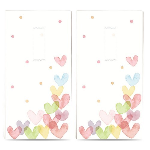 2x 10 Taschentücher Hearts Pastel - Pastellherzen steigen auf