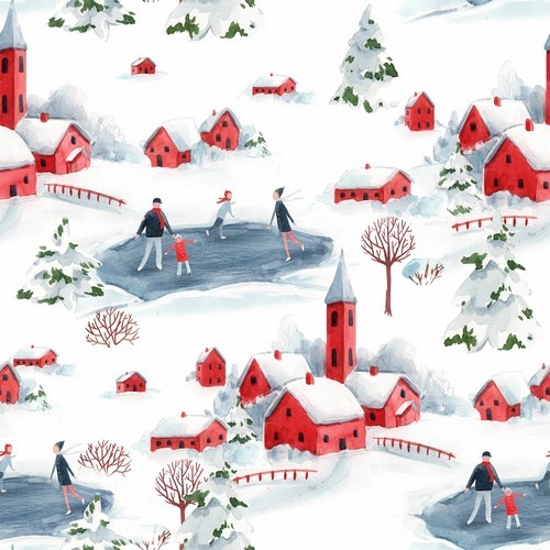 20 Napkins Winter Wonderland - City life in winter 33x33cm