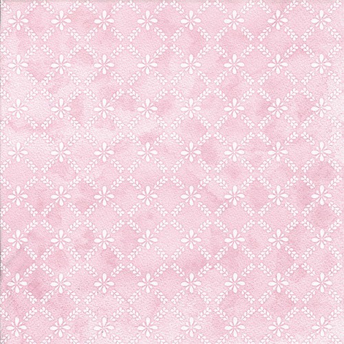 20 Napkins Maria Blush rose - Floral lattice pattern pink 33x33cm