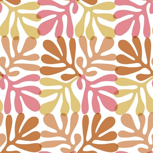 20 Napkins Coral Pattern pink - coral pattern brown 33x33cm