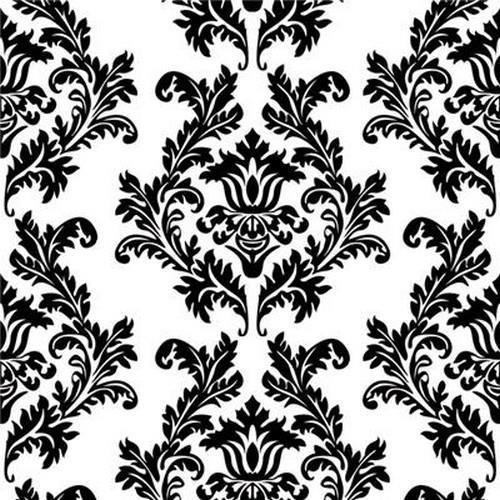 20 Servietten White & Black Wallpaper 33x33cm