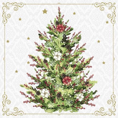 20 Servietten Christmas Tree 33x33cm