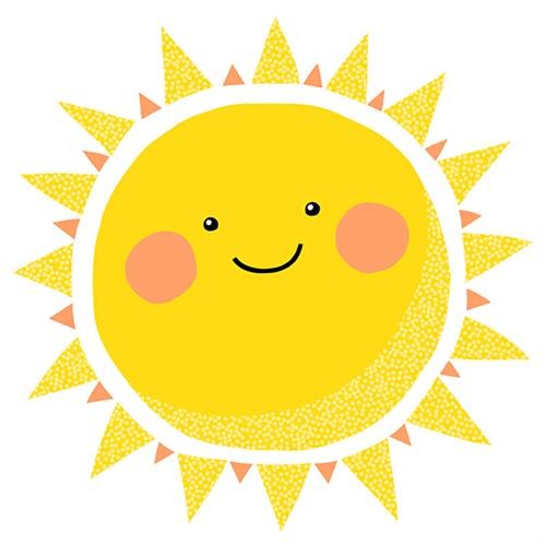 20 Servietten Happy Sun - Große Sonne 33x33cm